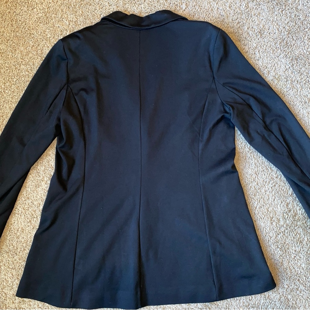 DG2 Diane Gilman Blazer Women’s XL Black Ponte Knit Boyfriend Lined Jacket NWT - Picture 6 of 6